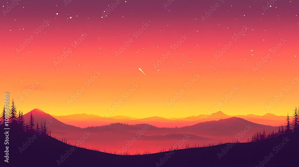 Fototapeta premium twilight sky scene