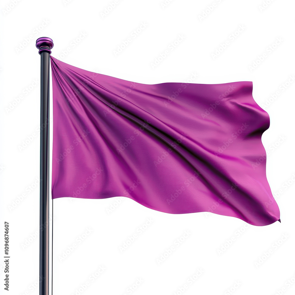 A vibrant purple flag gently waving against a clear sky, symbolizing freedom and expression. A vibrant purple flag gently waving against a clear sky, symbolizing freedom and expression.