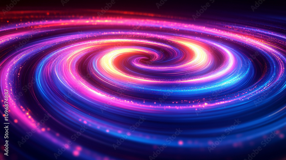 vibrant swirl of purple neon light creating a dynamic abstract pattern on a dark background symbolizing creativity energy and futuristic technology glowing with a captivating light effect vibrant swirl of purple neon light creating a dynamic abstract pattern on a dark background symbolizing creativity energy and futuristic technology glowing with a captivating light effect