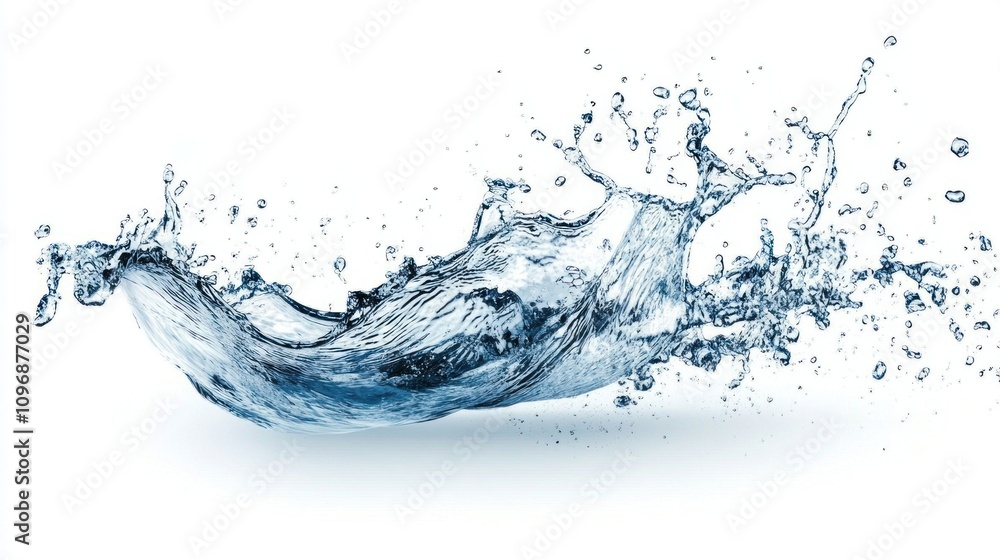 Dynamic Water Splash: A Symphony of Blue Dynamic Water Splash: A Symphony of Blue