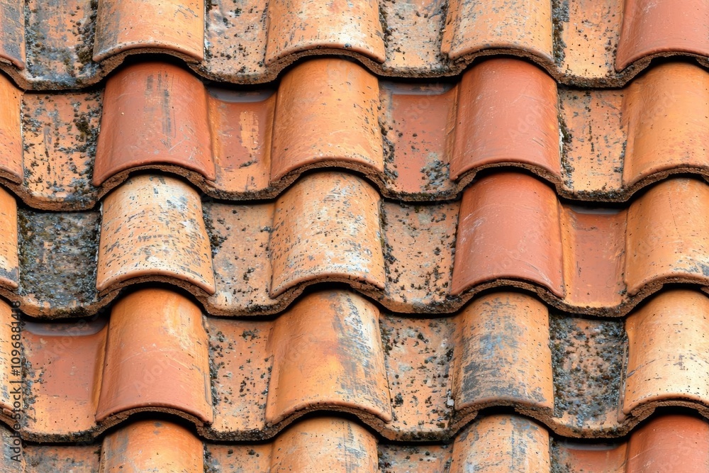 seamless of Roofing texture. Red corrugated tile element of roof. Seamless pattern. , isolated on white background, , copy space, copy space for text, seamless of Roofing texture. Red corrugated tile element of roof. Seamless pattern. , isolated on white background, , copy space, copy space for text,