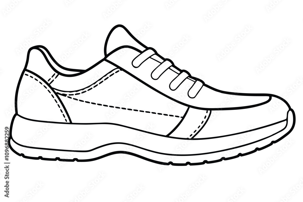 sketch line art, shoes icon, boots icon line art vector. EPS File sketch line art, shoes icon, boots icon line art vector. EPS File