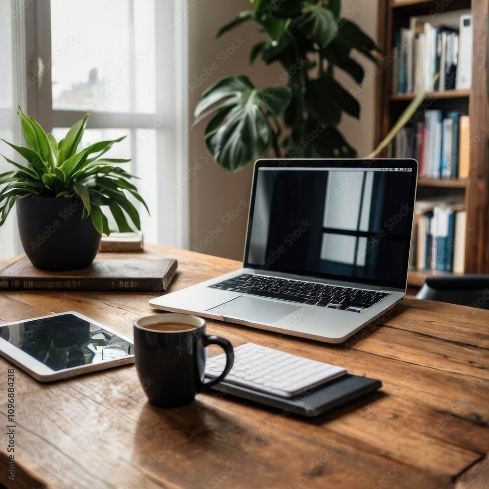 Fototapeta premium Freelancer's workplace