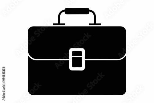 Briefcase icon vector, Suitcase symbol, Luggage Vector