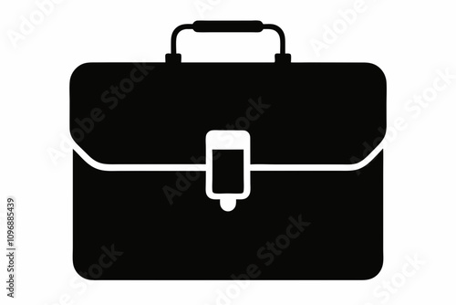 Briefcase icon vector, Suitcase symbol, Luggage Vector