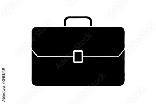 Briefcase icon vector, Suitcase symbol, Luggage Vector