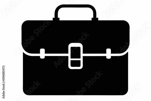 Briefcase icon vector, Suitcase symbol, Luggage Vector