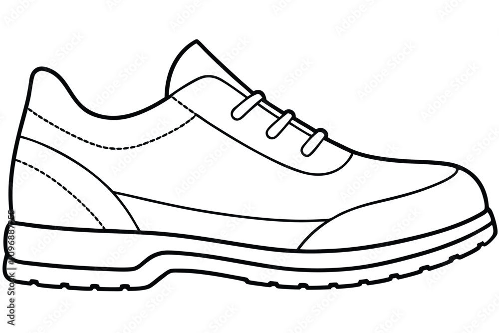 sketch line art, shoes icon, boots icon line art vector. EPS File sketch line art, shoes icon, boots icon line art vector. EPS File