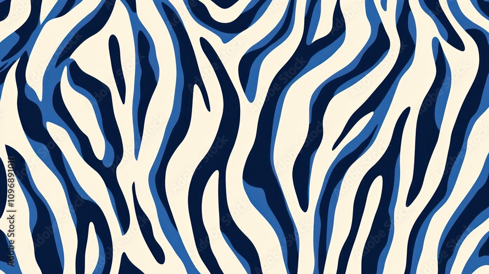 Blue and white zebra stripes a simple vector graphics Blue and white zebra stripes a simple vector graphics