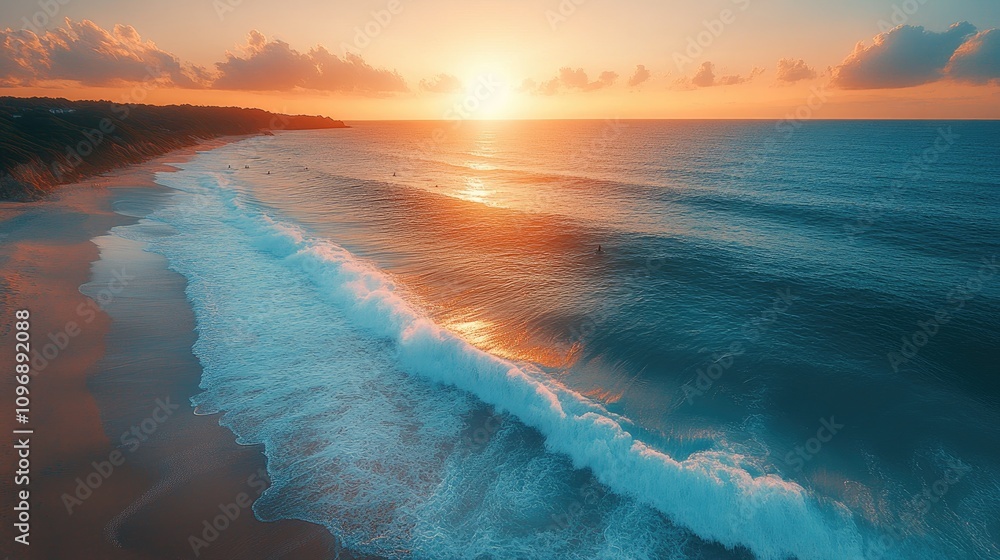 Obraz premium Crystal Cove in Orange County Shot by Drone