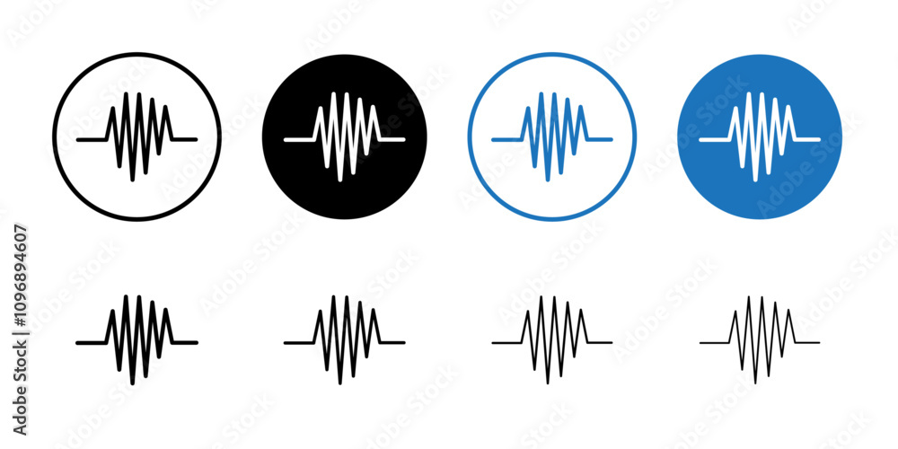 Fototapeta premium Audio Icon vector set collection for web