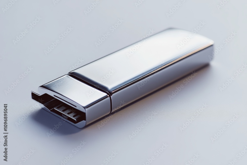 Modern Sleek USB Close-up Photo Modern Sleek USB Close-up Photo