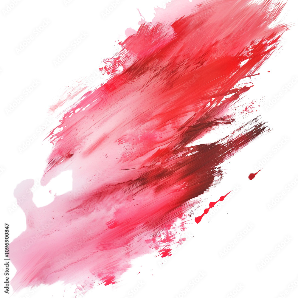 Abstract Red Watercolor Brushstrokes Abstract Red Watercolor Brushstrokes