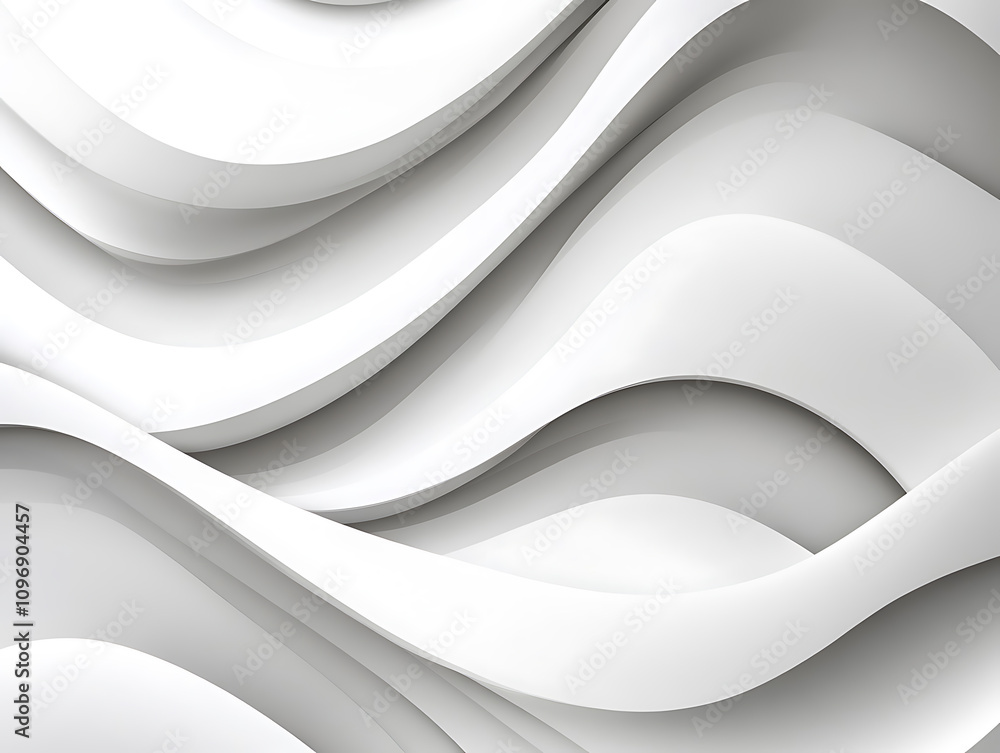 Curve wave shape pattern on light white gray color tone illustration wallpaper background Curve wave shape pattern on light white gray color tone illustration wallpaper background