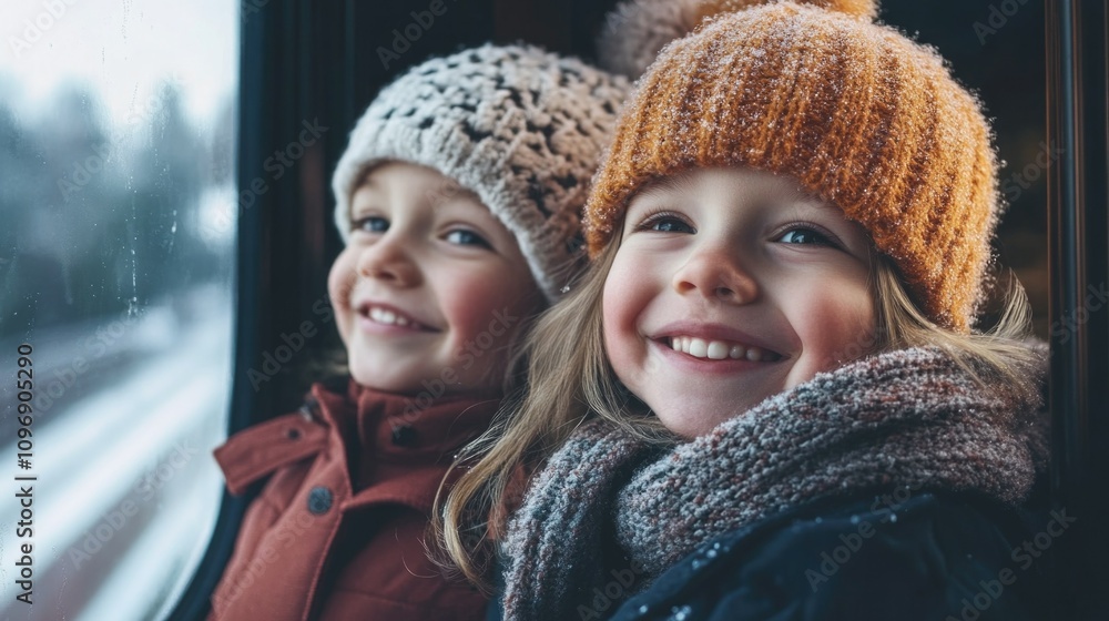 Two Children on a Train Two Children on a Train