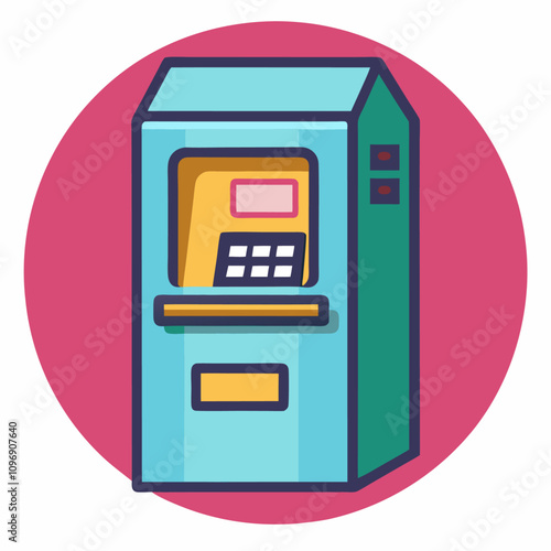 atm clipart cartoon Illustration drawing