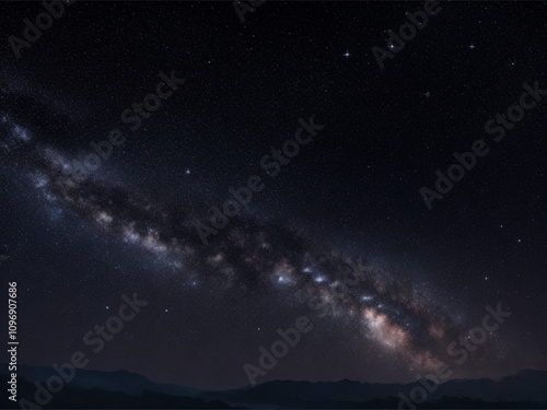 Night sky with Constellation for banner, poster, cover, brochure, Wallpaper or presentation