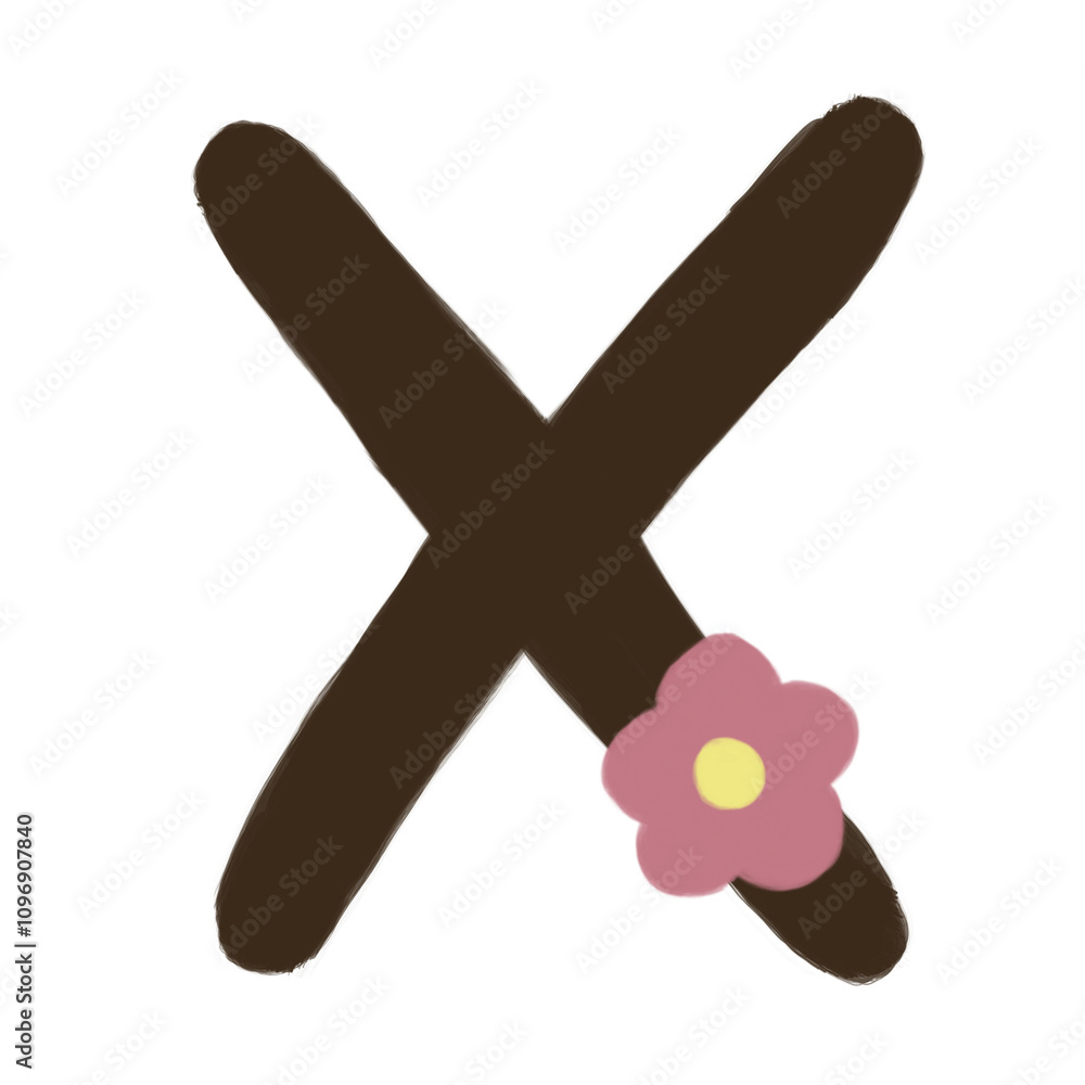 alphabet letter flower font illustration alphabet letter flower font illustration