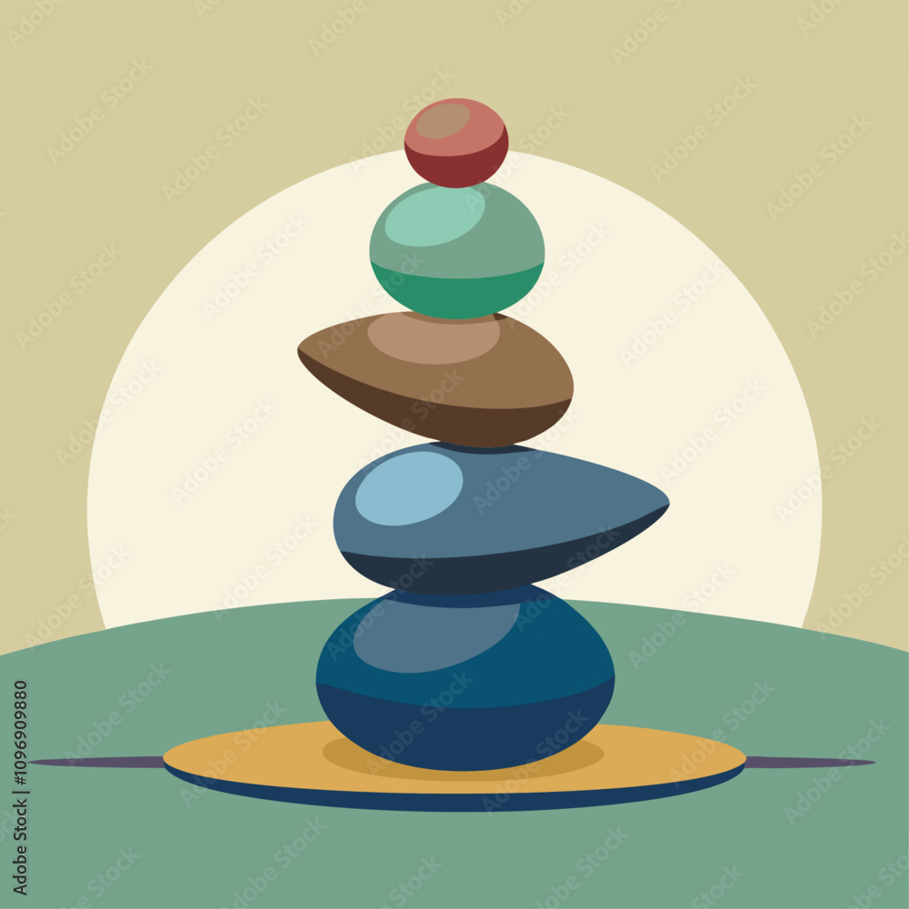 balancing stones clipart cartoon Illustration drawing balancing stones clipart cartoon Illustration drawing