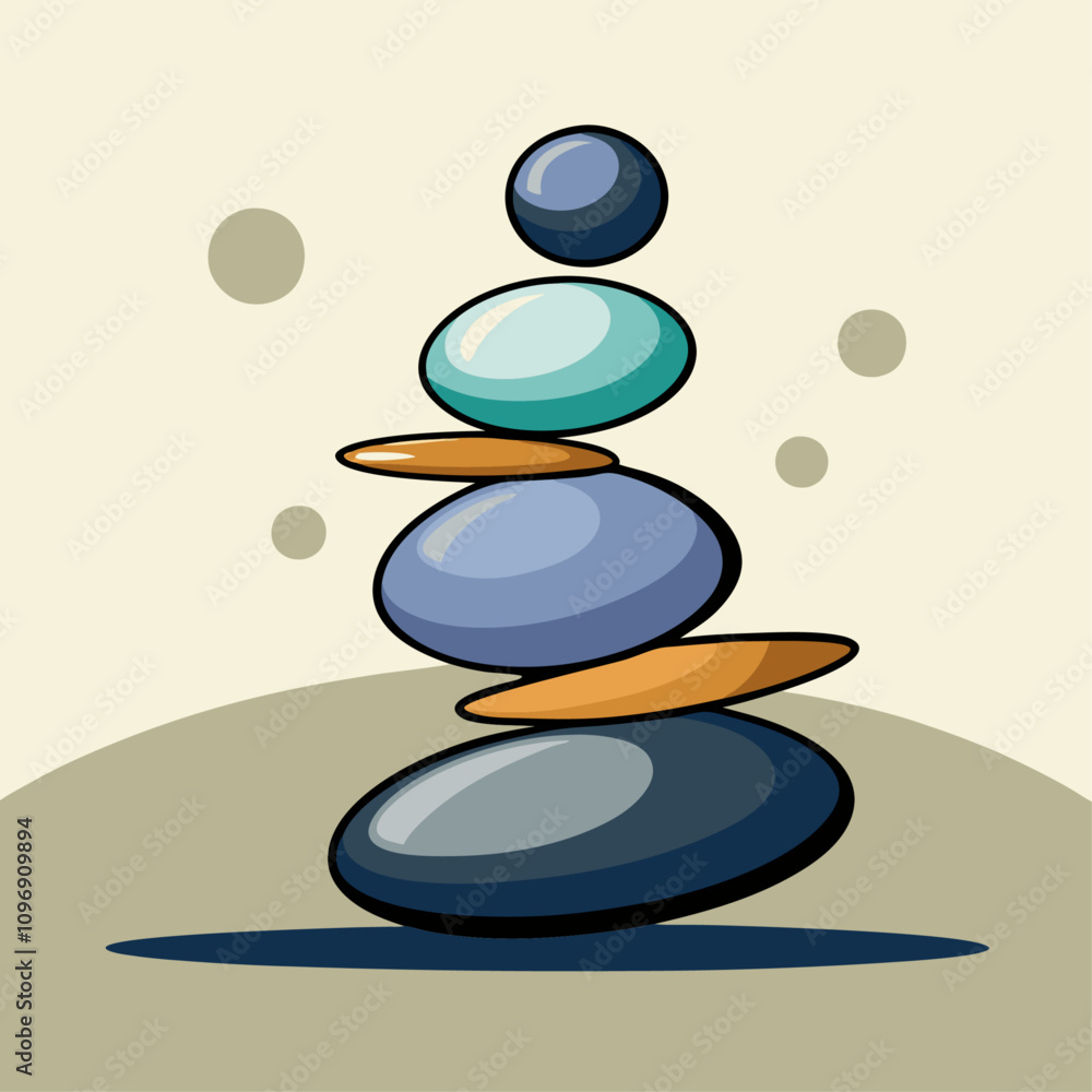 balancing stones clipart cartoon Illustration drawing balancing stones clipart cartoon Illustration drawing