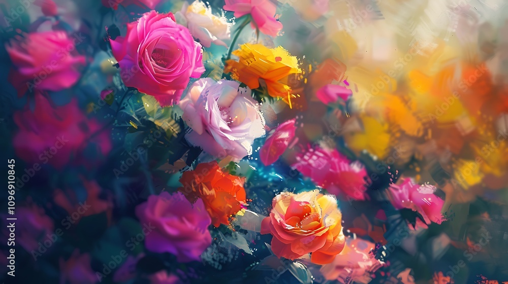 A delicate watercolor painting featuring a vibrant bouquet of flowers in soft pastel tones, showcasing artistic brushwork and elegance. A delicate watercolor painting featuring a vibrant bouquet of flowers in soft pastel tones, showcasing artistic brushwork and elegance.