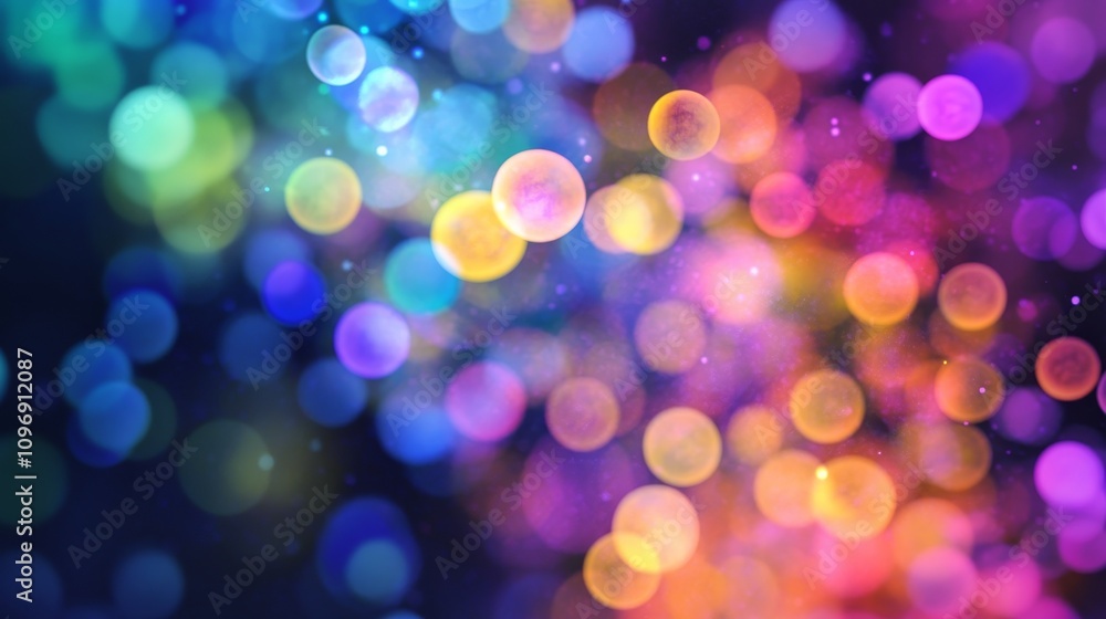 Vibrant glowing microscopic cells in abstract colorful design Vibrant glowing microscopic cells in abstract colorful design