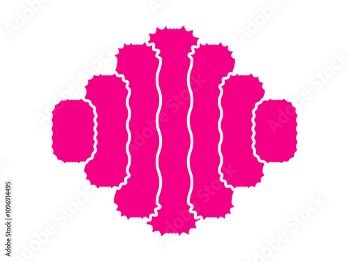 Abstract glitter hand draw shape vector design