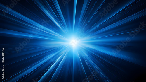 Radial blue light through the tunnel glowing in the darkness for print designs templates, Advertising materials, Email Newsletters, Header webs, e commerce signs retail shopping, advertisement busines