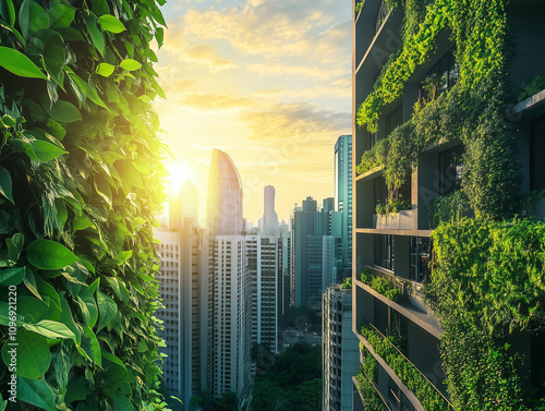 Sustainable businesses leading the way in building greener cities with innovative ecological solutions #1096921220