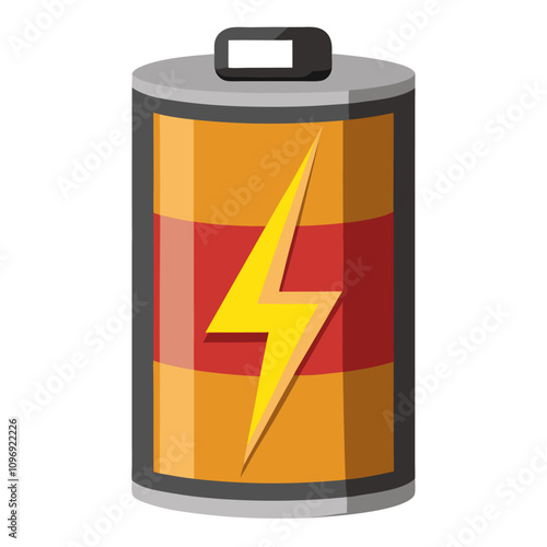 battery isolated clipart cartoon Illustration drawing photo