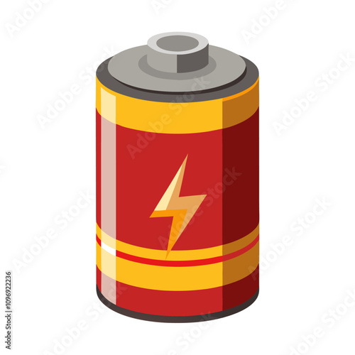 battery isolated clipart cartoon Illustration drawing