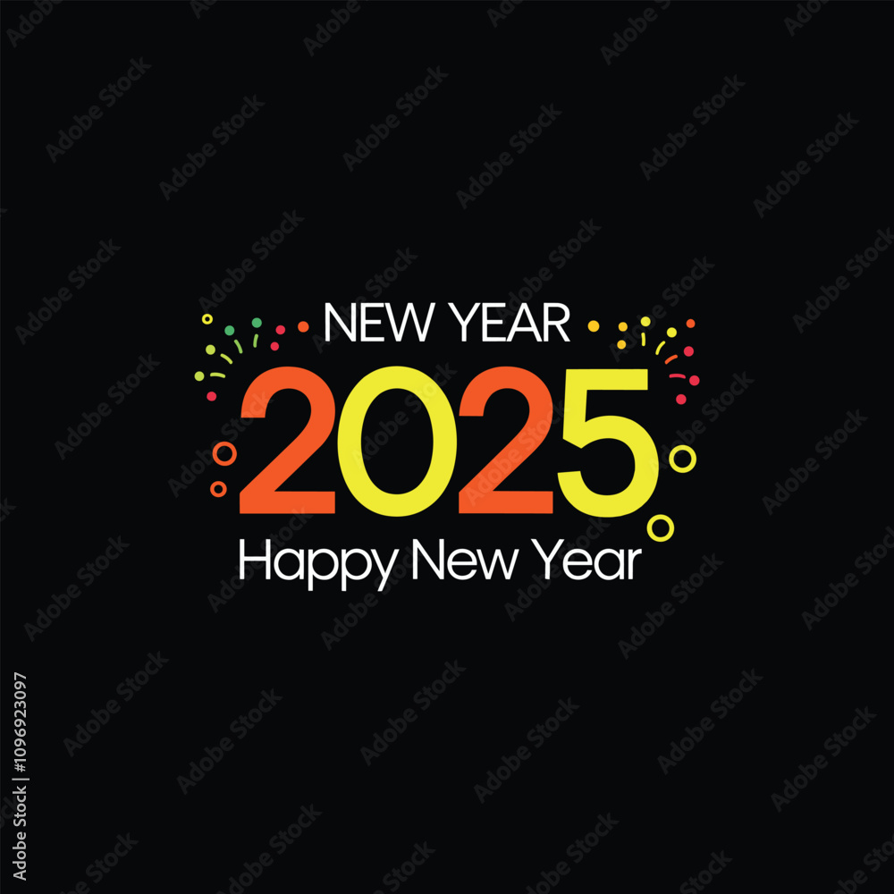 Happy New Year 2025 Template. Happy New Year 2025 Template.