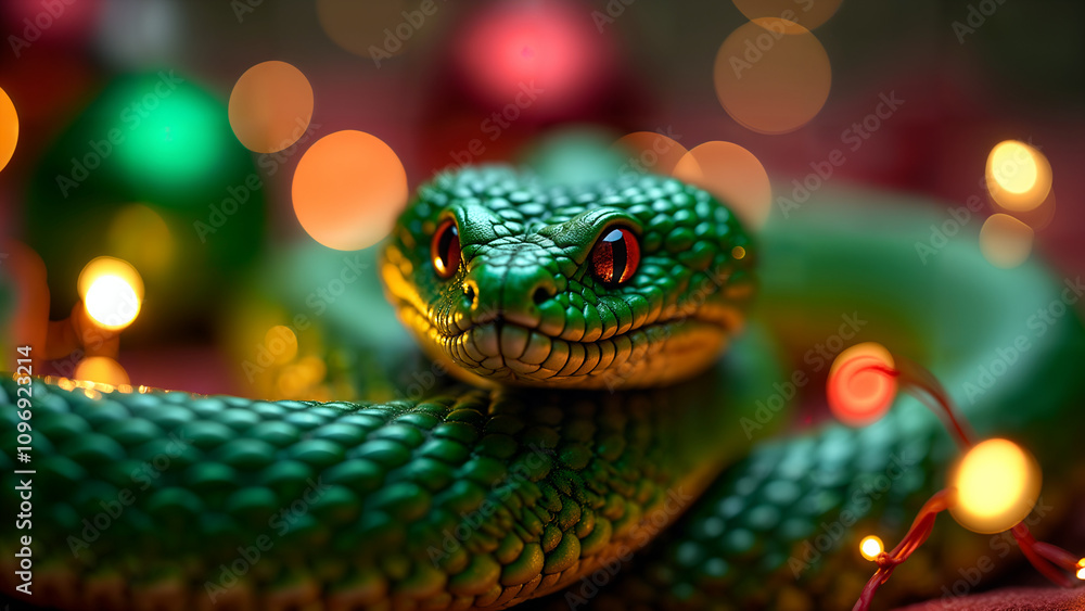 Vibrant Christmas Boa with Sparkling LED Lights Vibrant Christmas Boa with Sparkling LED Lights
