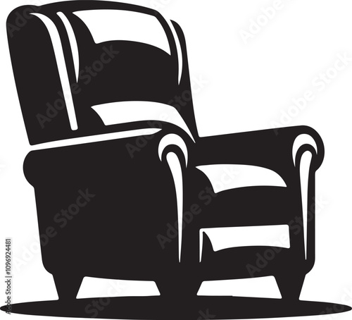 Recliner chair silhouette
