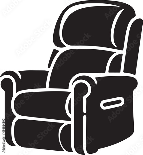 Recliner chair silhouette