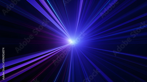 Radial blue and pruple light through the tunnel glowing in the darkness for print designs templates, Advertising materials, Email Newsletters, Header webs, e commerce signs retail shopping, advertisem