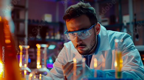 Wallpaper Mural Biotechnology scientist/chemist working in the lab. Torontodigital.ca