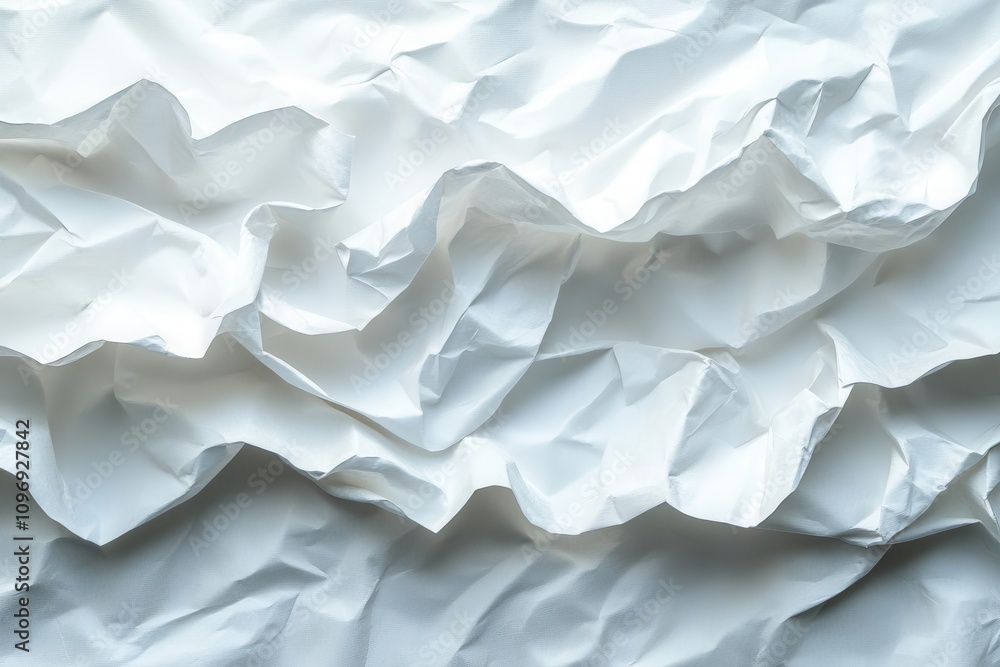 a textured background of white crumpled paper, creating depth and interest through its wrinkles and creases, evoking a sense of creativity and imperfection a textured background of white crumpled paper, creating depth and interest through its wrinkles and creases, evoking a sense of creativity and imperfection