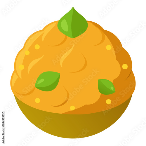 besan ladoo clipart cartoon Illustration drawing