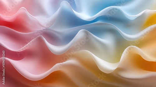 Abstract Pastel Waves: A Symphony of Colors