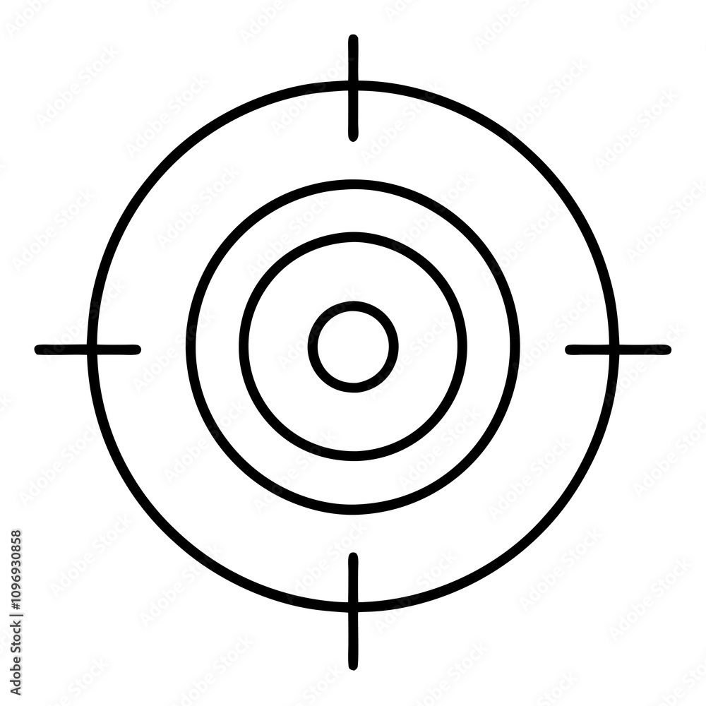 Target Icon Clipart Vector Illustration Target Icon Clipart Vector Illustration