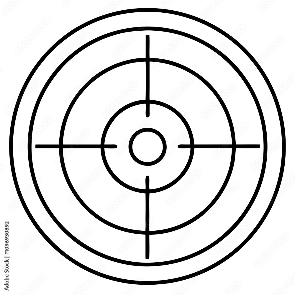 Target Icon Clipart Vector Illustration Target Icon Clipart Vector Illustration