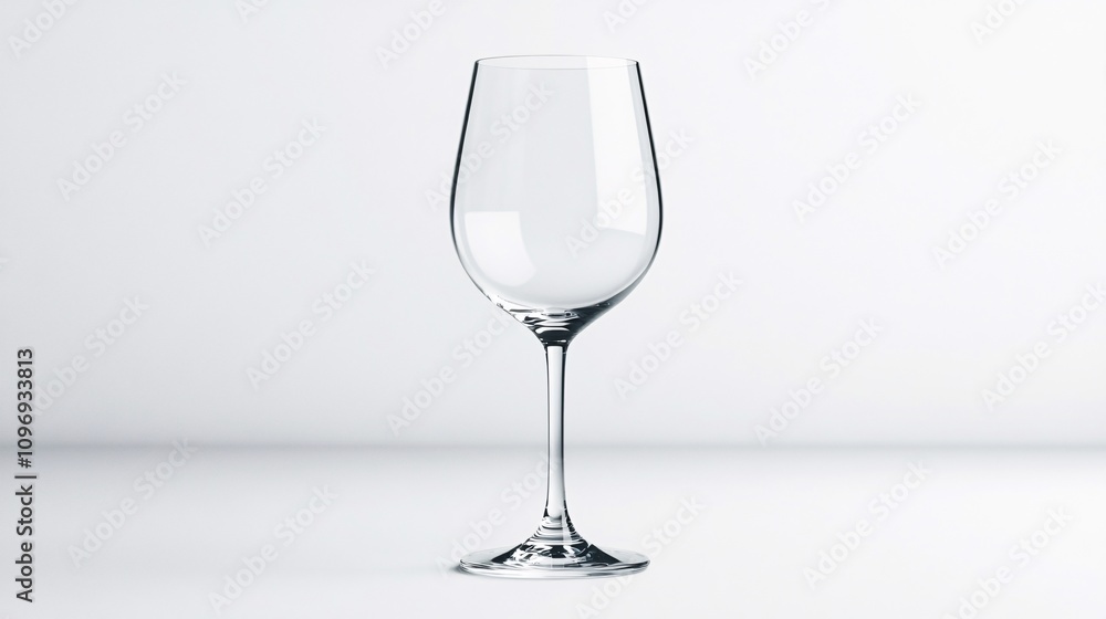 Elegant Empty Wine Glass Elegant Empty Wine Glass
