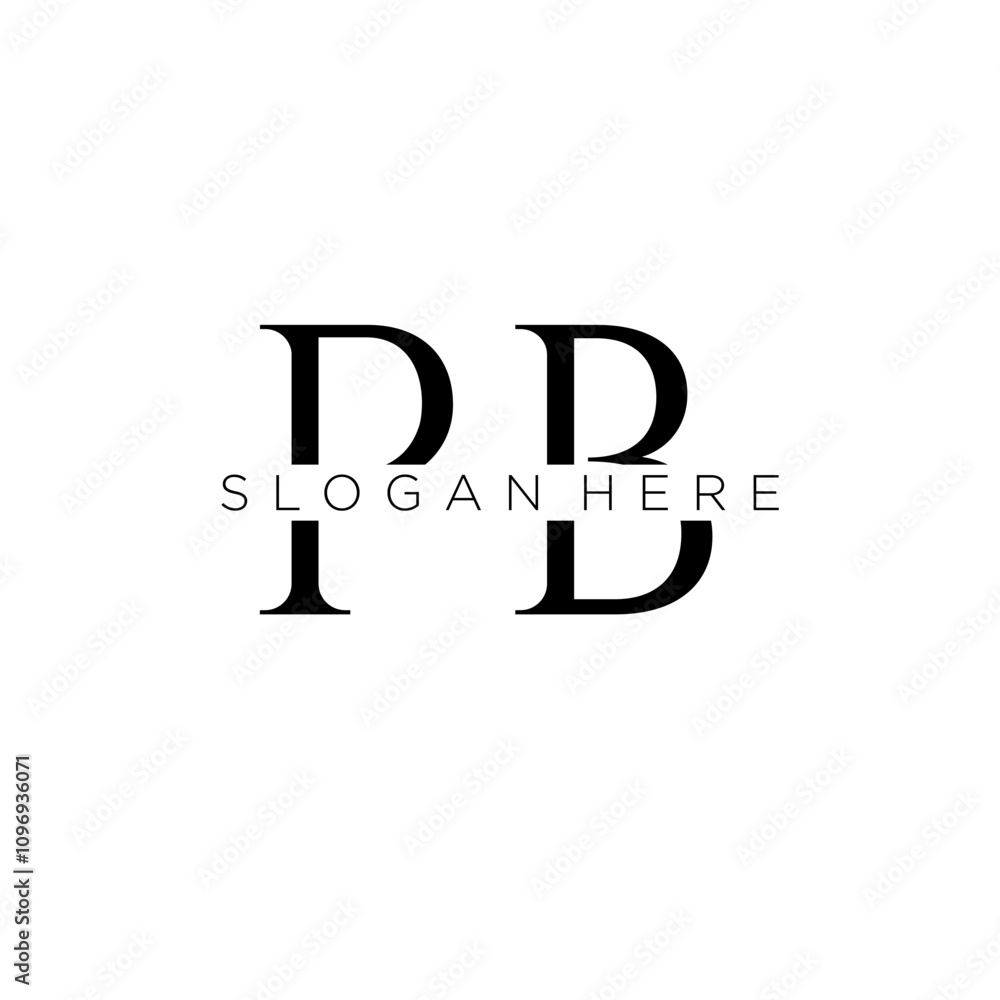 PB initial monogram logo with bussines style dsign PB initial monogram logo with bussines style dsign