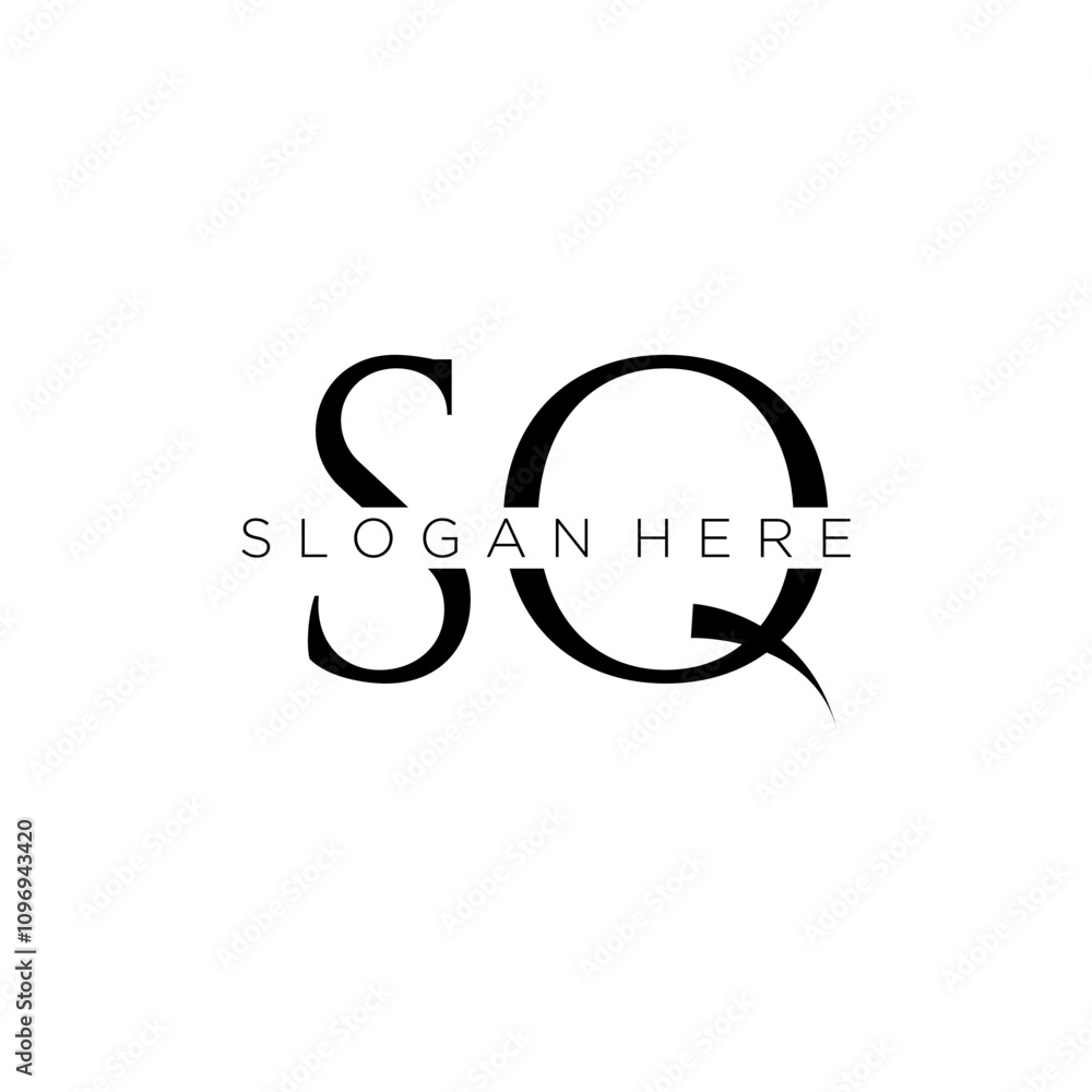 SQ initial monogram logo with bussines style dsign SQ initial monogram logo with bussines style dsign