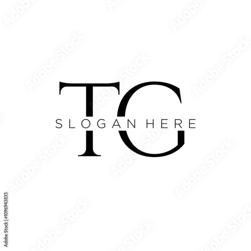 TG initial monogram logo with bussines style dsign