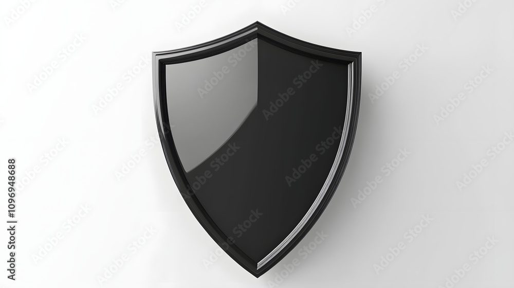 Cyber security safety shield in minimalistic style. 3d vector illustration. white background
Cyber security safety shield in minimalistic style. 3d vector illustration. white background