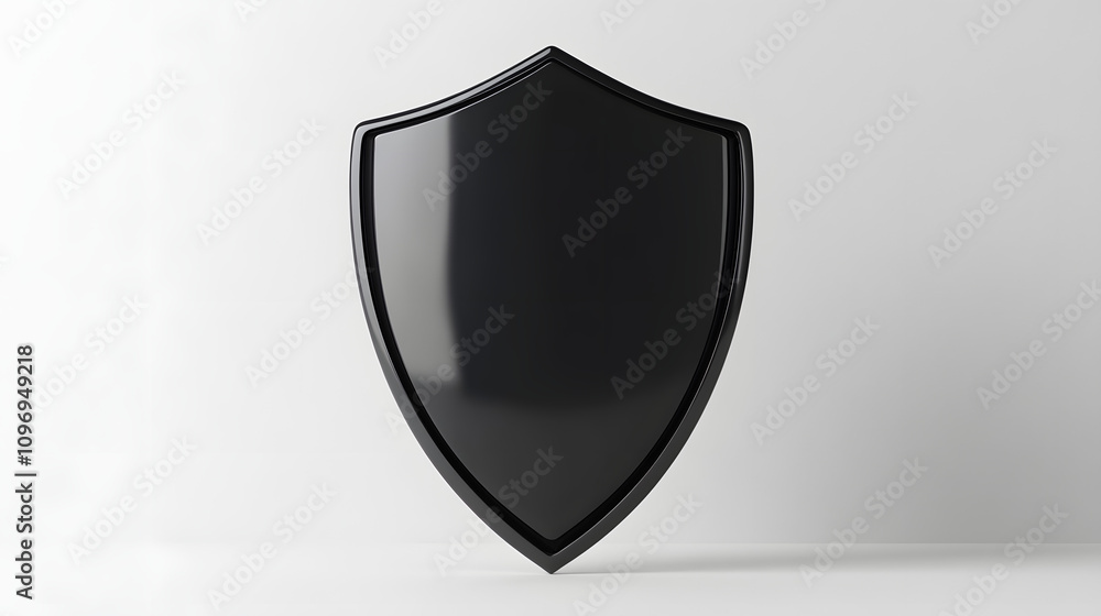 Cyber security safety shield in minimalistic style. 3d vector illustration. white background
Cyber security safety shield in minimalistic style. 3d vector illustration. white background