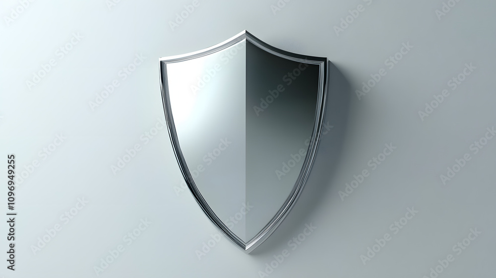 Cyber security safety shield in minimalistic style. 3d vector illustration. white background
Cyber security safety shield in minimalistic style. 3d vector illustration. white background