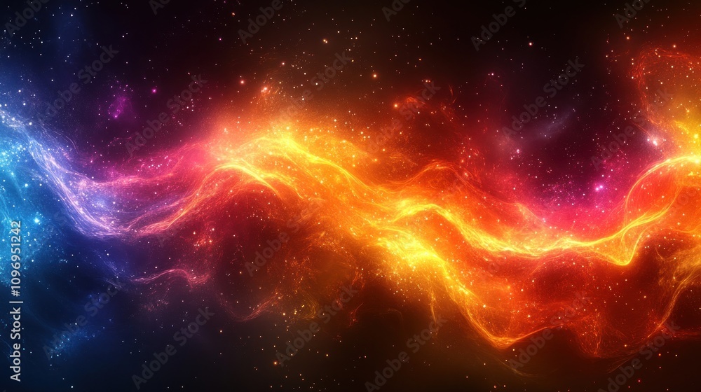 Cosmic Nebula: A Symphony of Celestial Fire and Ice Cosmic Nebula: A Symphony of Celestial Fire and Ice